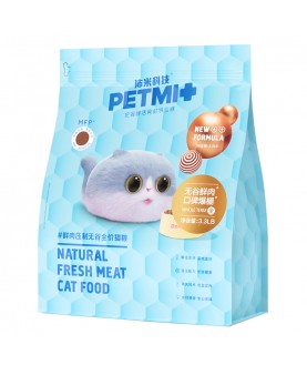 PETMI Полнорационный безглютеновый корм для взрослых кошек со свежим мясом 80% 1.5кг